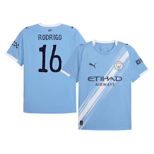 Camiseta RODRIGO #16 Manchester City 2025/26 Copa Mundial de Clubes Primera Equipación Hombre - Vers