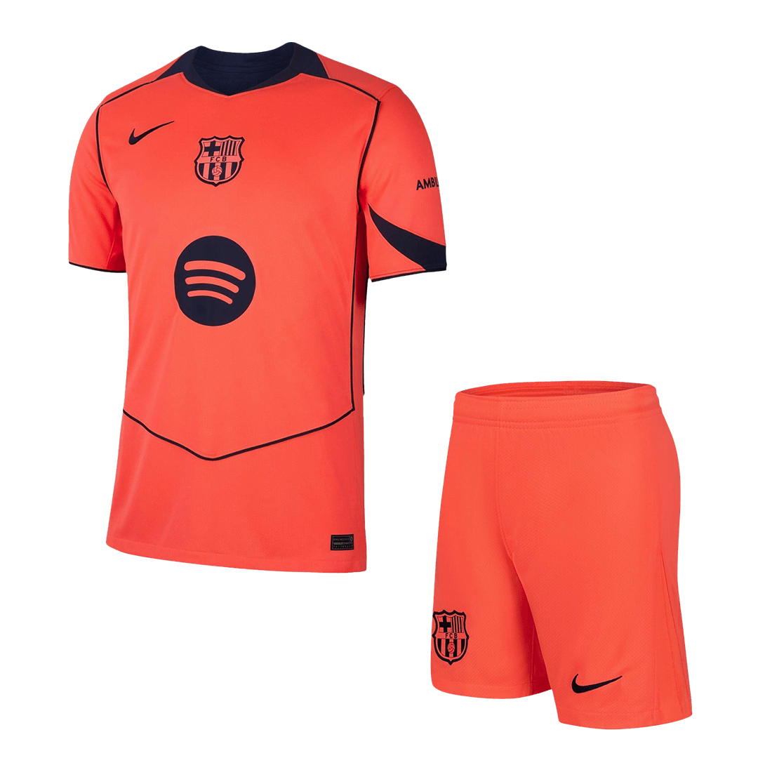 Conjunto Barcelona 
2025/26 Tercera Equipación camiseta de fútbol