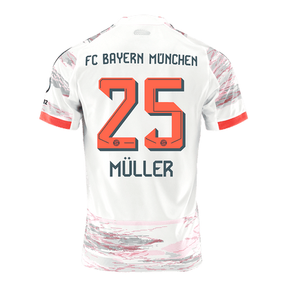 Tricouri Fotbal Bayern Munchen MÜLLER #25 Deplasare 2025/26 (mărime mare)