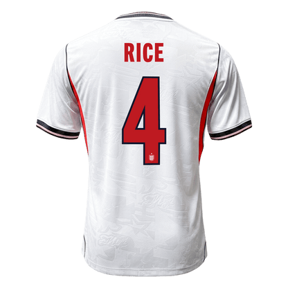 Camiseta Auténtica RICE #4 England 2026 Primera Equipación Copa del Mundo - Version Jugador