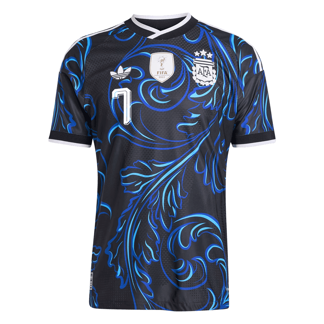 Camiseta Auténtica DE PAUL #7 Argentina 2026 Segunda Equipación Copa del Mundo - Version Jugador