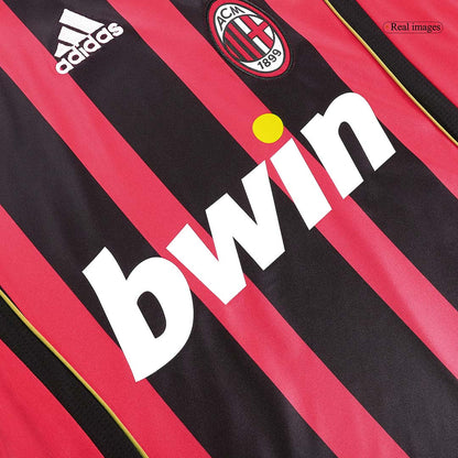 Tricouri Fotbal Vintage AC Milan RONALDO #99 Acasă 2006/07 Mânecă Lungă