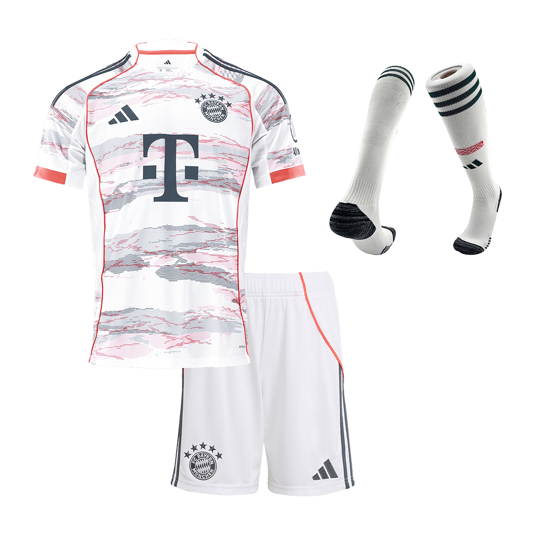 Conjunto Infantil Completo Bayern Munich 2025/26 Segunda Equipación Kids camiseta de fútbol