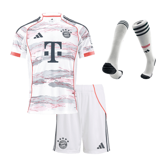 Conjunto Infantil Completo Bayern Munich 2025/26 Segunda Equipación Kids camiseta de fútbol