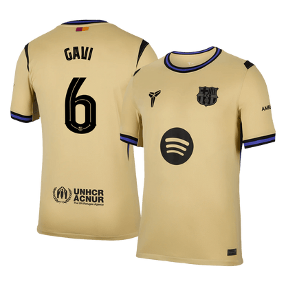 UCL Camiseta GAVI #6 Barcelona 2025/26 Segunda Equipación-Versión Hincha-Camisetas Pasion Shop