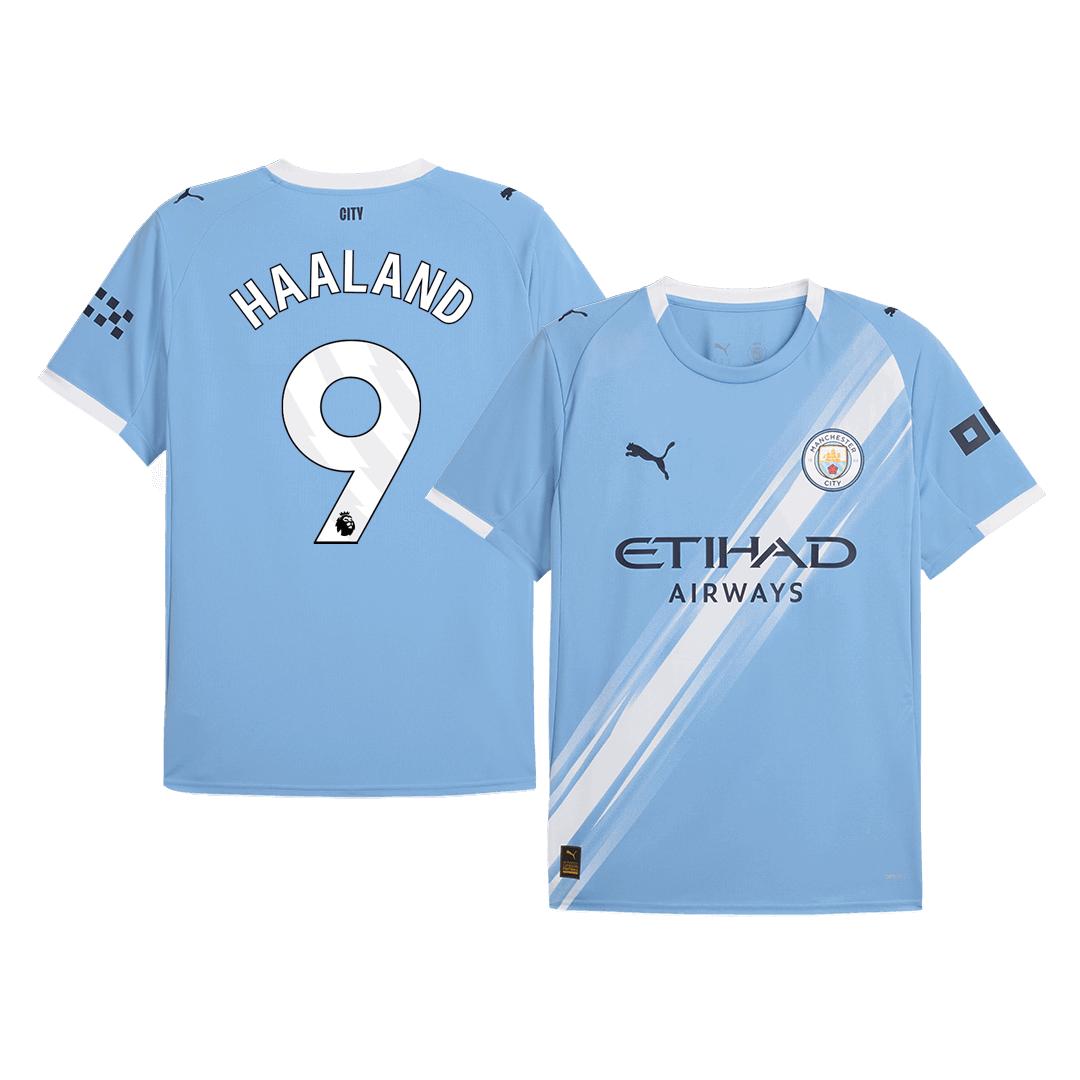 Camiseta HAALAND #9 Manchester City 2025/26 Primera Equipación-Versión Hincha (Calidad Premium)