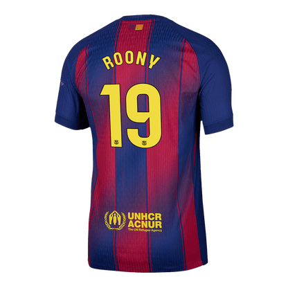 Camiseta Auténtica ROONY #19 Barcelona 2025/26 Primera Equipación - Version Jugador