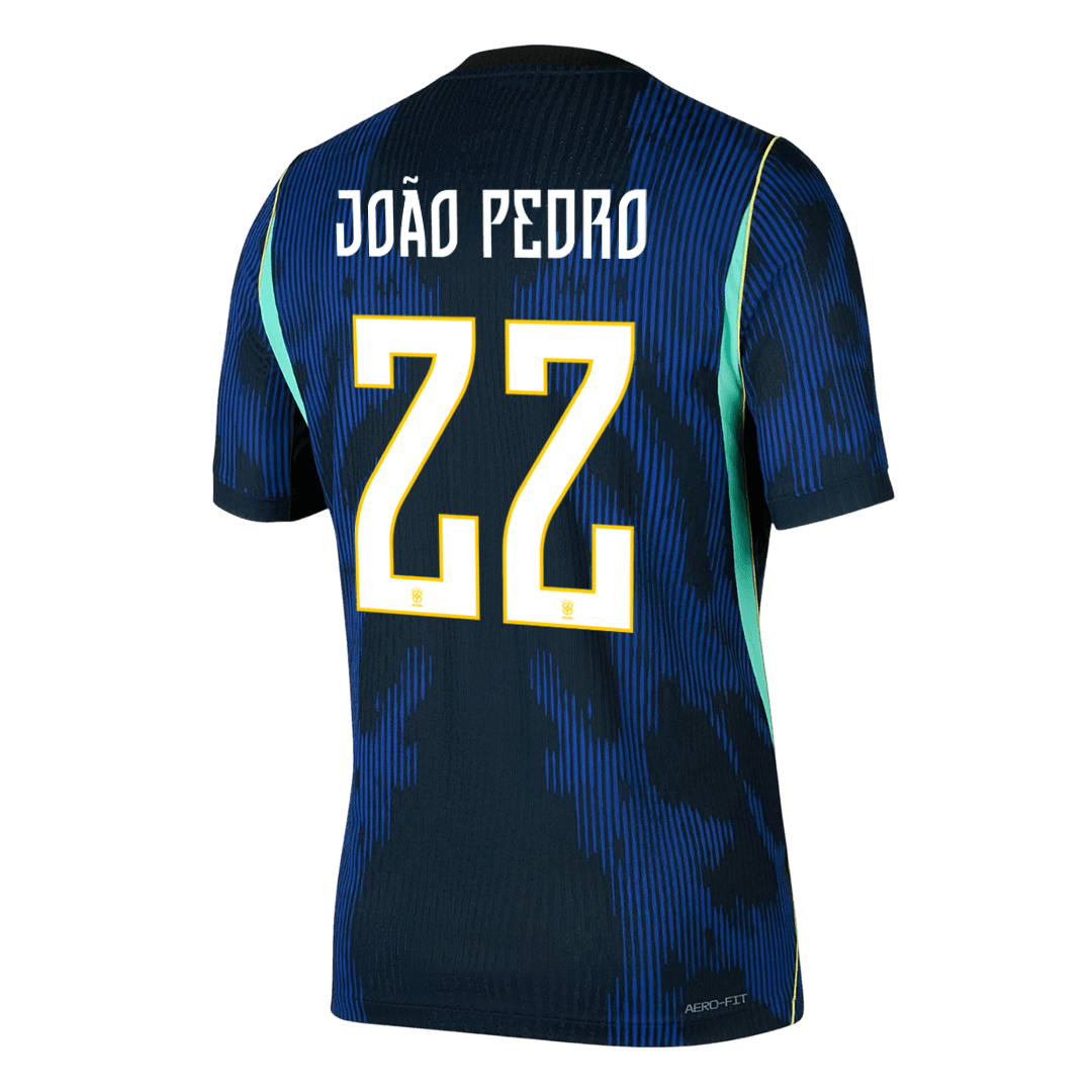 Camiseta Auténtica JOÃO PEDRO #22 Brazil 2026 Segunda Equipación Copa del Mundo - Version Jugador
