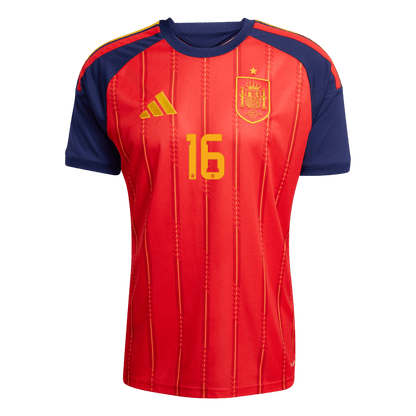 Camiseta RODRIGO #16 Spain 2026 Primera Equipación Copa del Mundo - Version Hincha - Calidad premium