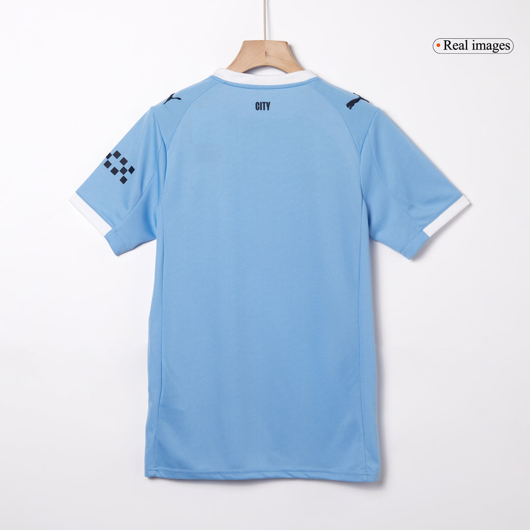 Camiseta DE BRUYNE #17 Manchester City 2025/26 Primera Equipación-Versión Hincha (Calidad Premium)-Camisetas Pasion Shop