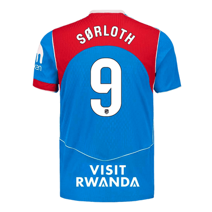Camiseta Auténtica SØRLOTH #9 Atletico Madrid 2025/26 Tercera Equipación - Version Jugador
