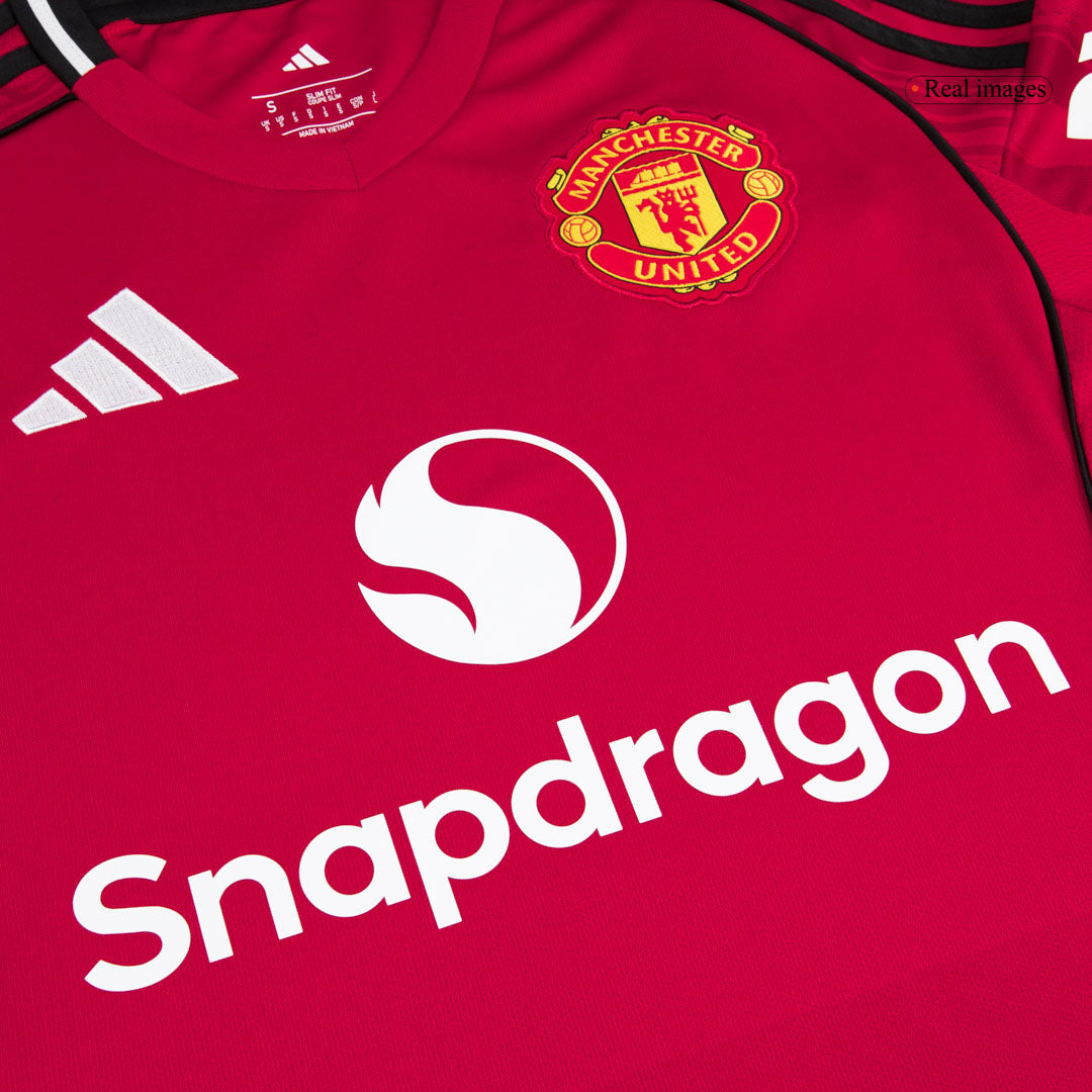 Calidad Premium Camiseta ŠEŠKO #30 Manchester United 2025/26 Primera Equipación -Versión Hincha-Camisetas Pasion Shop