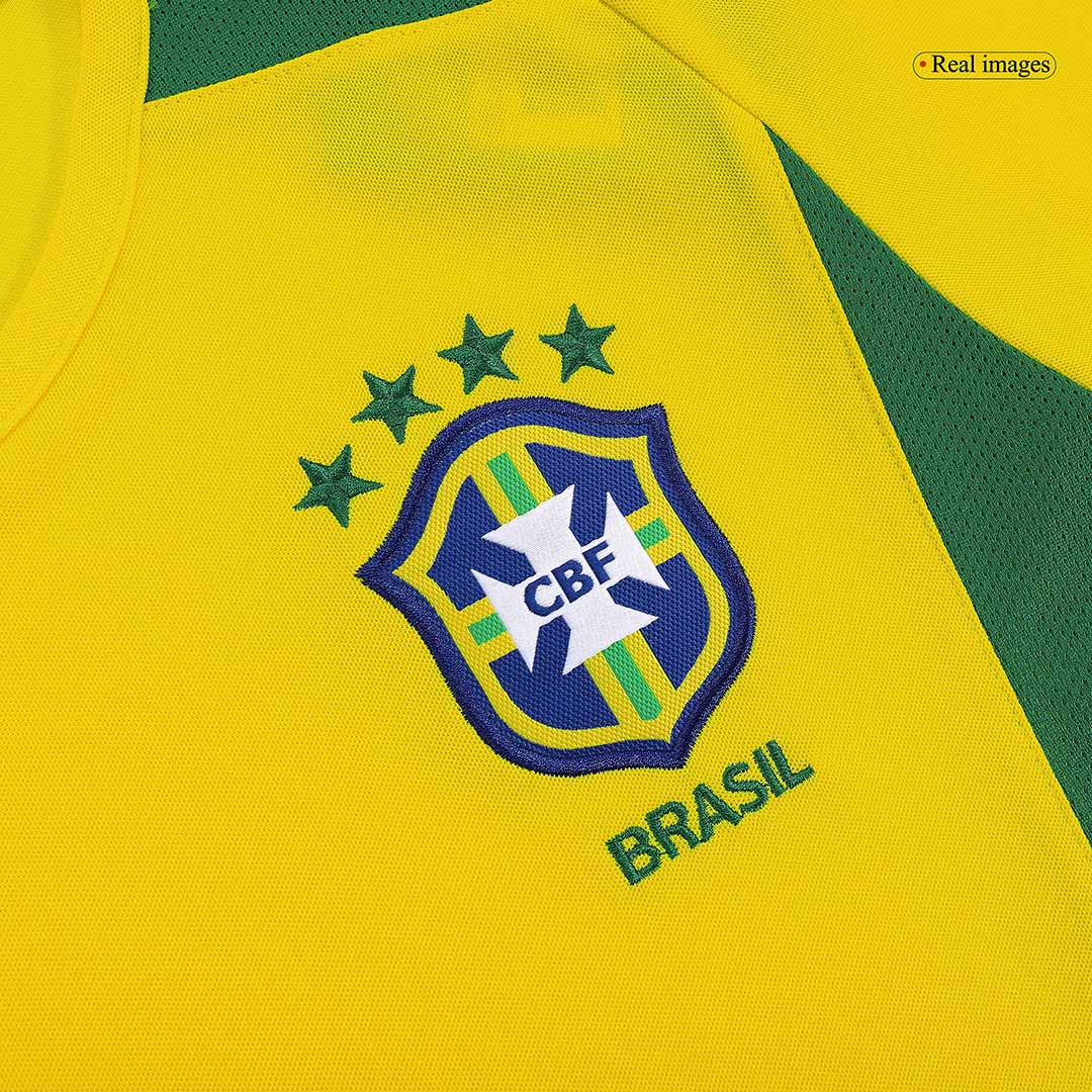 Tricouri Fotbal Vintage Brazilia CAFU #2 Acasă 2002/03
