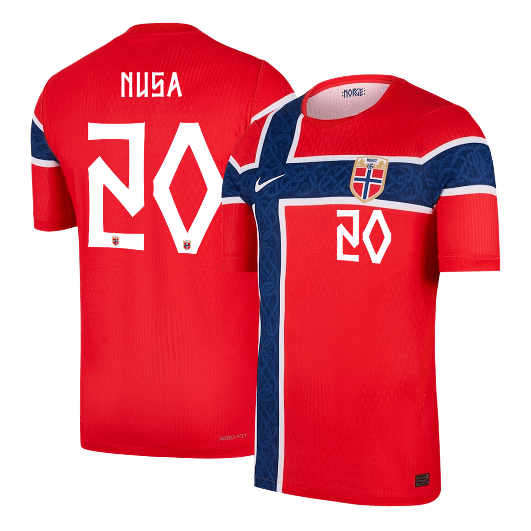 Camiseta Auténtica NUSA #20 Norway 2026 Primera Equipación Copa del Mundo - Version Jugador