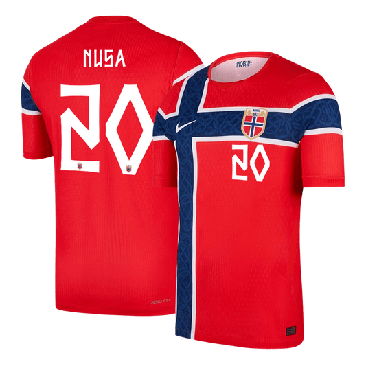 Camiseta Auténtica NUSA #20 Norway 2026 Primera Equipación Copa del Mundo - Version Jugador