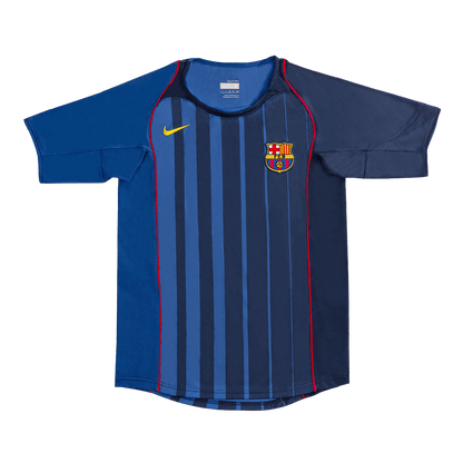 Camiseta Retro 2004/05 RONALDINHO #10 Barcelona Segunda Equipación
