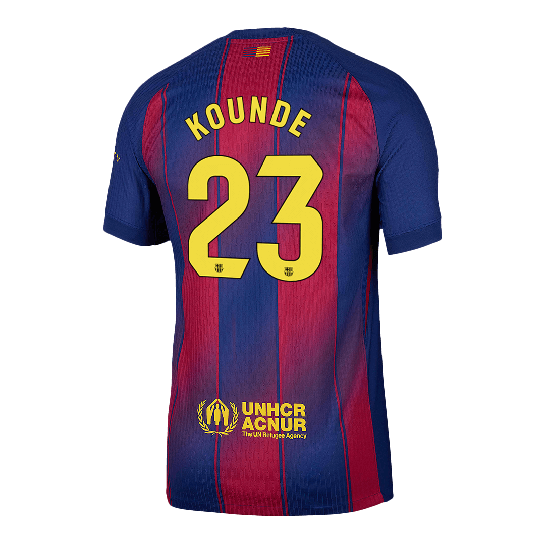 Camiseta Auténtica KOUNDE #23 Barcelona 2025/26 Primera Equipación - Version Jugador
