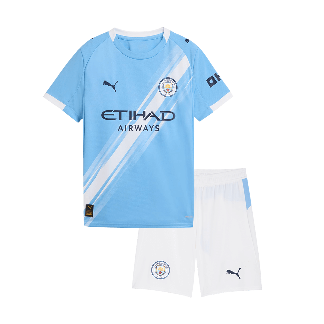 Miniconjunto Manchester City 2025/26 Primera Equipación camiseta de fútbol