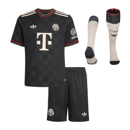 Conjunto Infantil Completo Bayern Munich 2025/26 Tercera Equipación Kids camiseta de fútbol