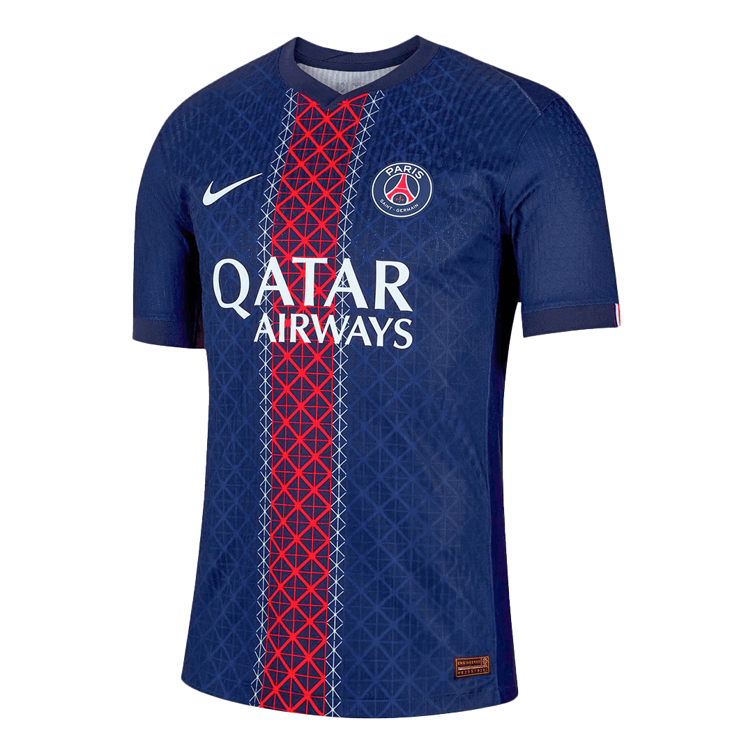 Tricouri Fotbal PSG JOÃO NEVES #87 Acasă 2025/26 Authentic