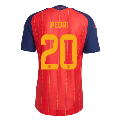Camiseta Auténtica PEDRI #20 Spain 2026 Primera Equipación Copa del Mundo - Version Jugador