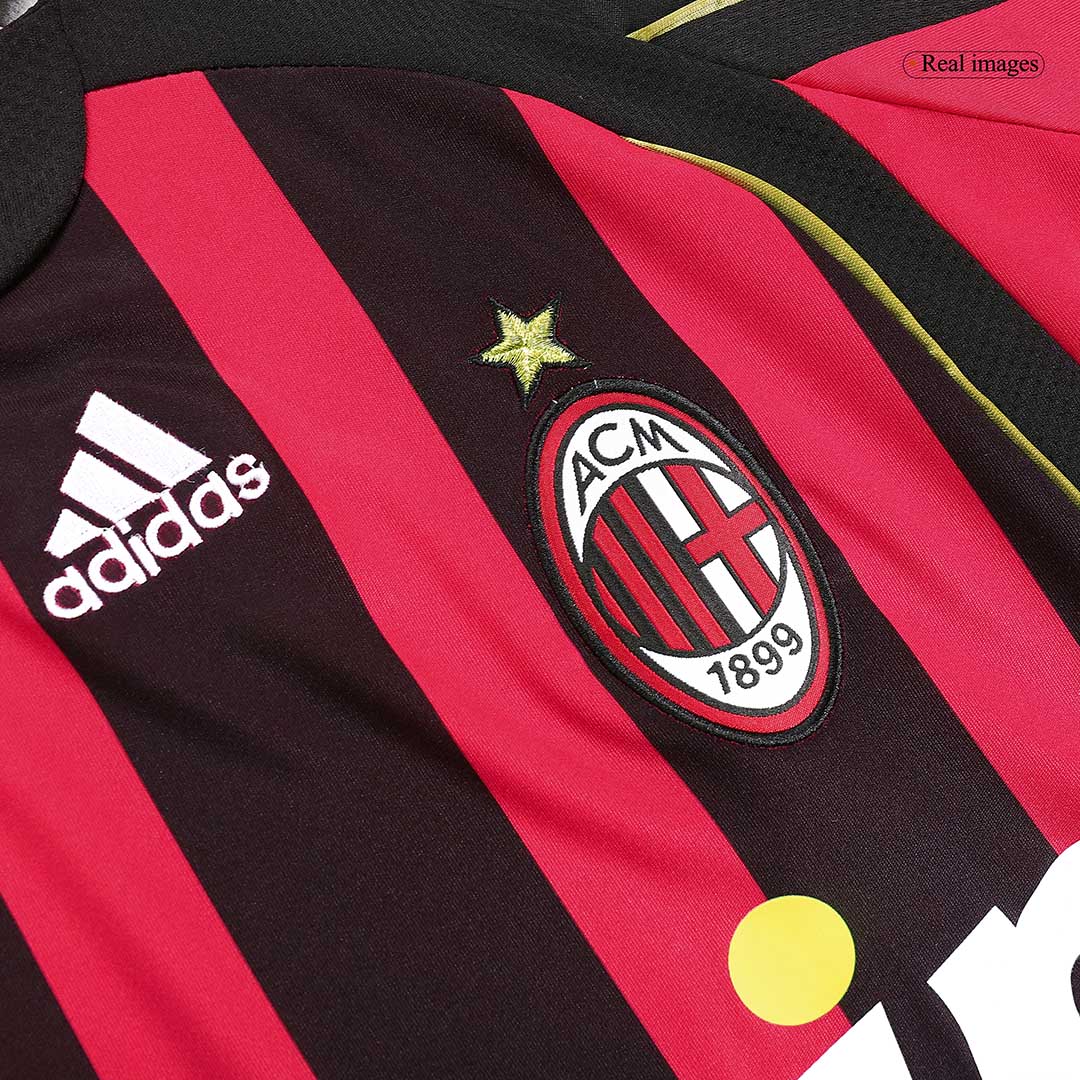 Tricouri Fotbal Vintage AC Milan MALDINI #3 Acasă 2006/07