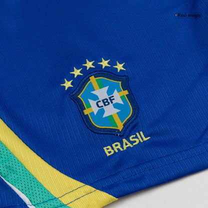 Set Tricouri Fotbal Brazilia Acasă Cupa Mondială 2026 Pentru Copii - Premium
