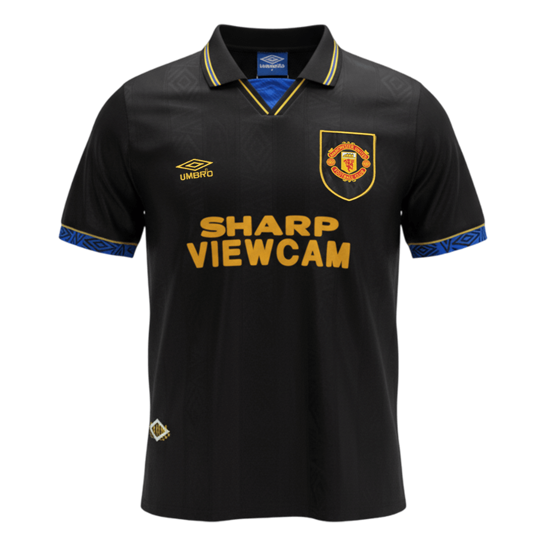 Tricouri Fotbal Vintage Manchester United Deplasare 1993/94