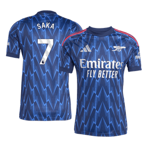 Tricouri Fotbal Arsenal SAKA #7 Deplasare 2025/26