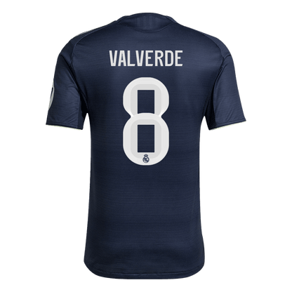 Camiseta Auténtica VALVERDE #8 Real Madrid 2025/26 Segunda Equipación-Versión Jugador-Camisetas Pasion Shop