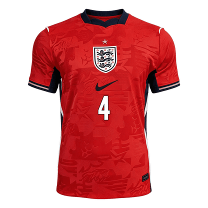 Camiseta Auténtica RICE #4 England 2026 Segunda Equipación Copa del Mundo - Version Jugador