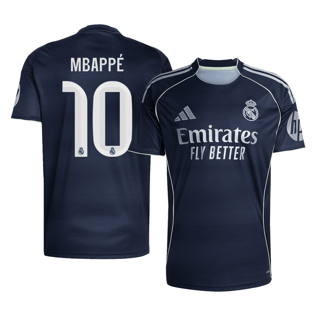 Calidad Premium Camiseta MBAPPÉ #10 Real Madrid 2025/26 Segunda Equipación-Versión Hincha