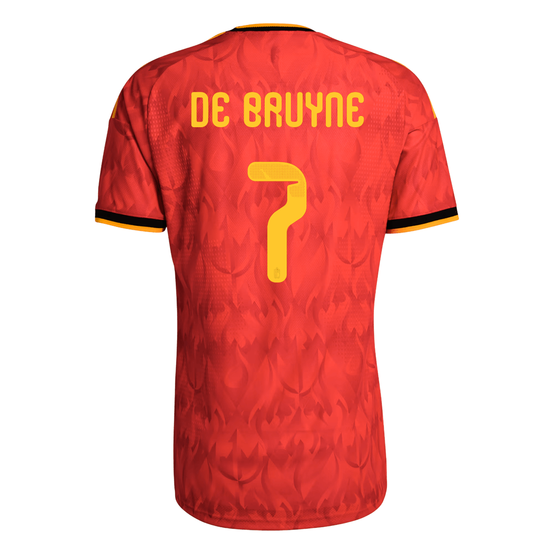 Camiseta Auténtica DE BRUYNE #7 Belgium 2026 Primera Equipación Copa del Mundo - Version Jugador