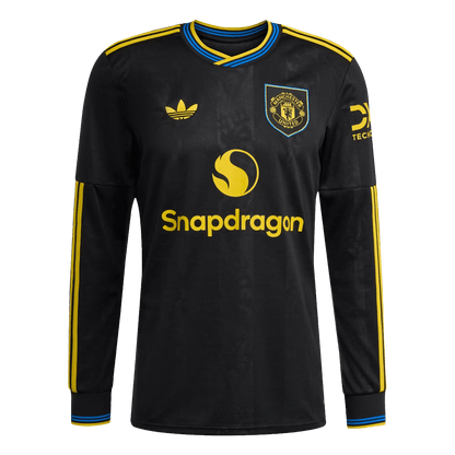 Camiseta Manga Larga Manchester United 2025/26 Tercera Equipación-Versión Hincha
