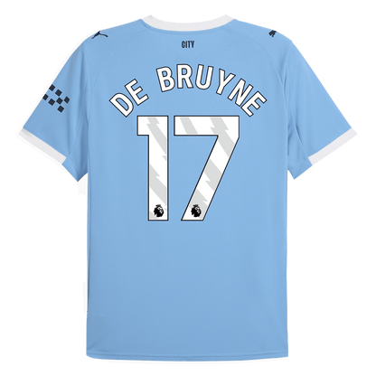 Tricouri Fotbal Manchester City DE BRUYNE #17 Acasă 2025/26 - Premium (mărime mare)