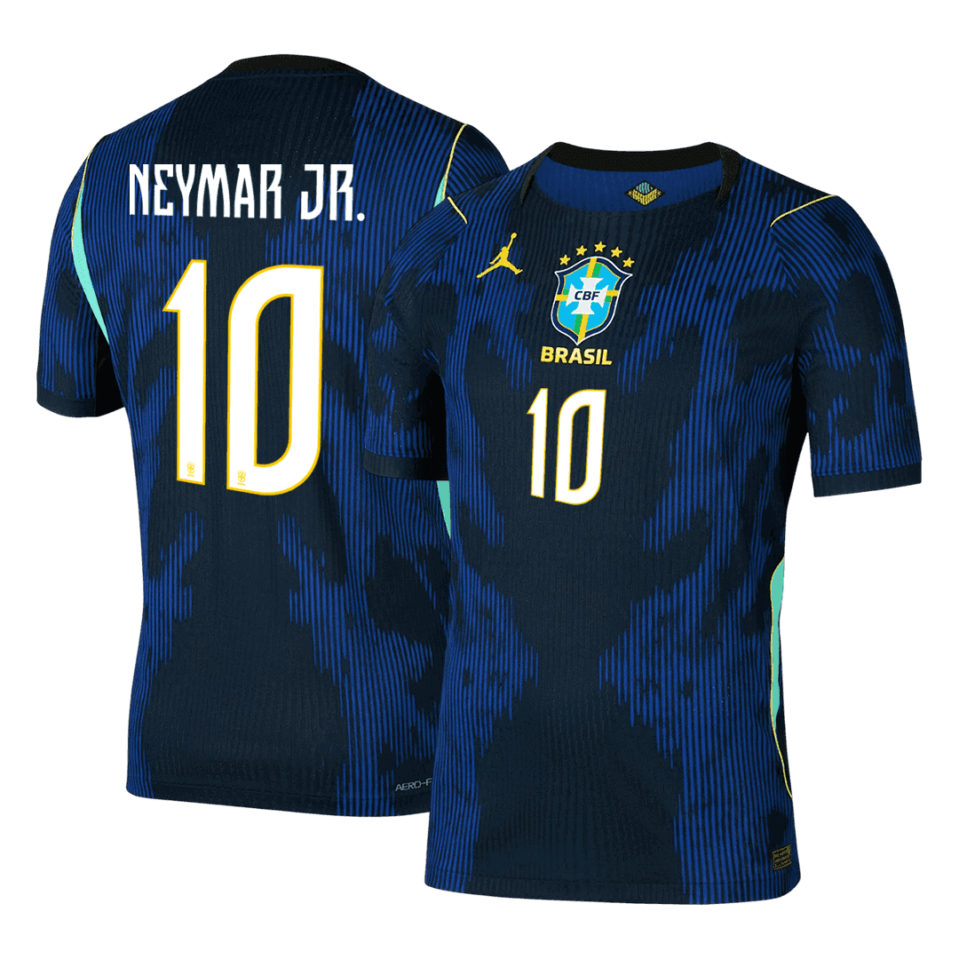 Camiseta Auténtica NEYMAR JR. #10 Brazil 2026 Segunda Equipación Copa del Mundo - Version Jugador