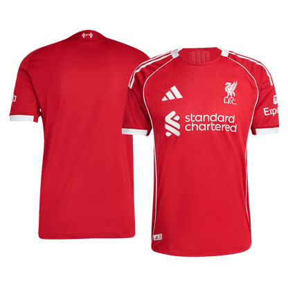 Camiseta Auténtica Liverpool 2025/26 Primera Equipación-Versión Jugador-Camisetas Pasion Shop