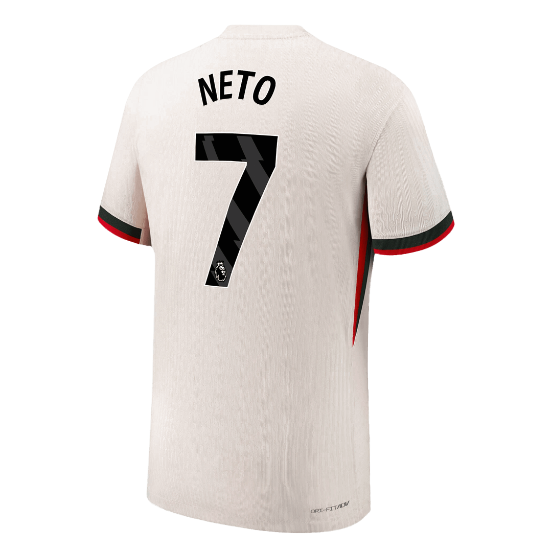 Camiseta Auténtica NETO #7 Chelsea 2025/26 Segunda Equipación - Version Jugador