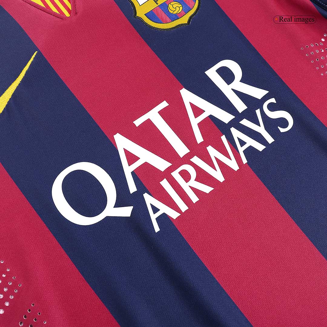 Tricouri Fotbal Vintage Barcelona Acasă 2014/15