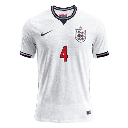 Camiseta Auténtica RICE #4 England 2026 Primera Equipación Copa del Mundo - Version Jugador