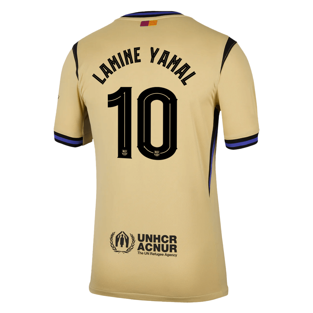 UCL Camiseta LAMINE YAMAL #10 Barcelona 2025/26 Segunda Equipación-Versión Hincha-Camisetas Pasion Shop