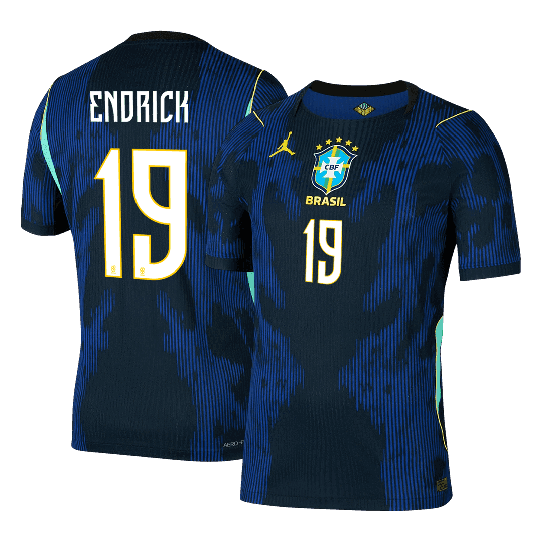 Camiseta Auténtica ENDRICK #19 Brazil 2026 Segunda Equipación Copa del Mundo - Version Jugador