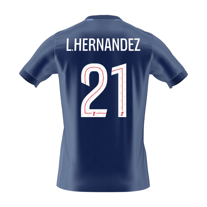 Camiseta L.HERNANDEZ #21 PSG 2025/26 Primera Equipación - Version Hincha - Calidad premium