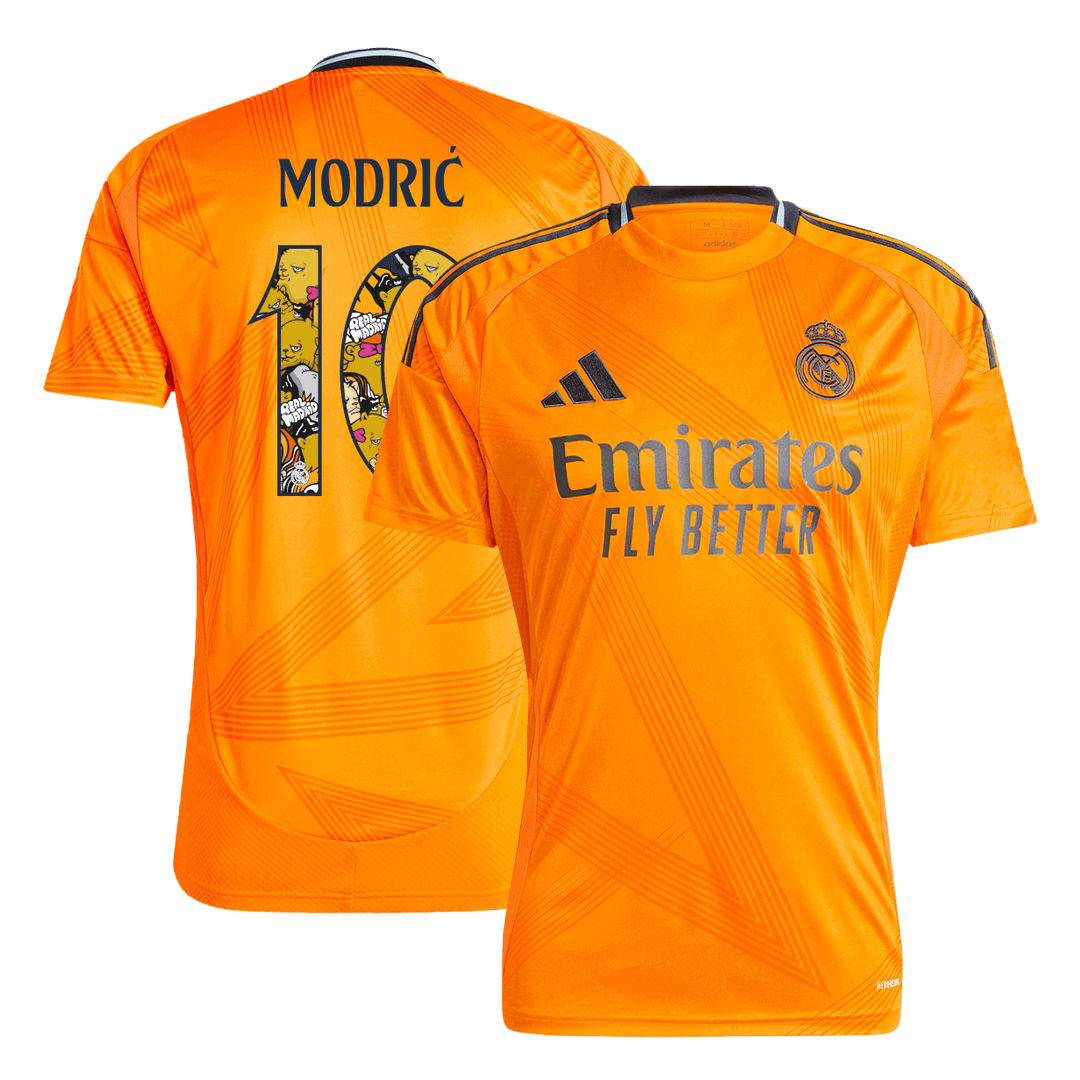 Camiseta Real Madrid 2024/25 Segunda Equipación Modrić #10 - Versión Hincha - Fuente Champions