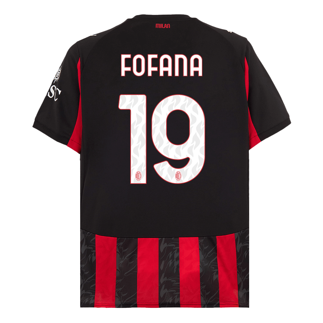 Camiseta FOFANA #19 AC Milan 2025/26 Primera Equipación - Version Hincha - Calidad premium