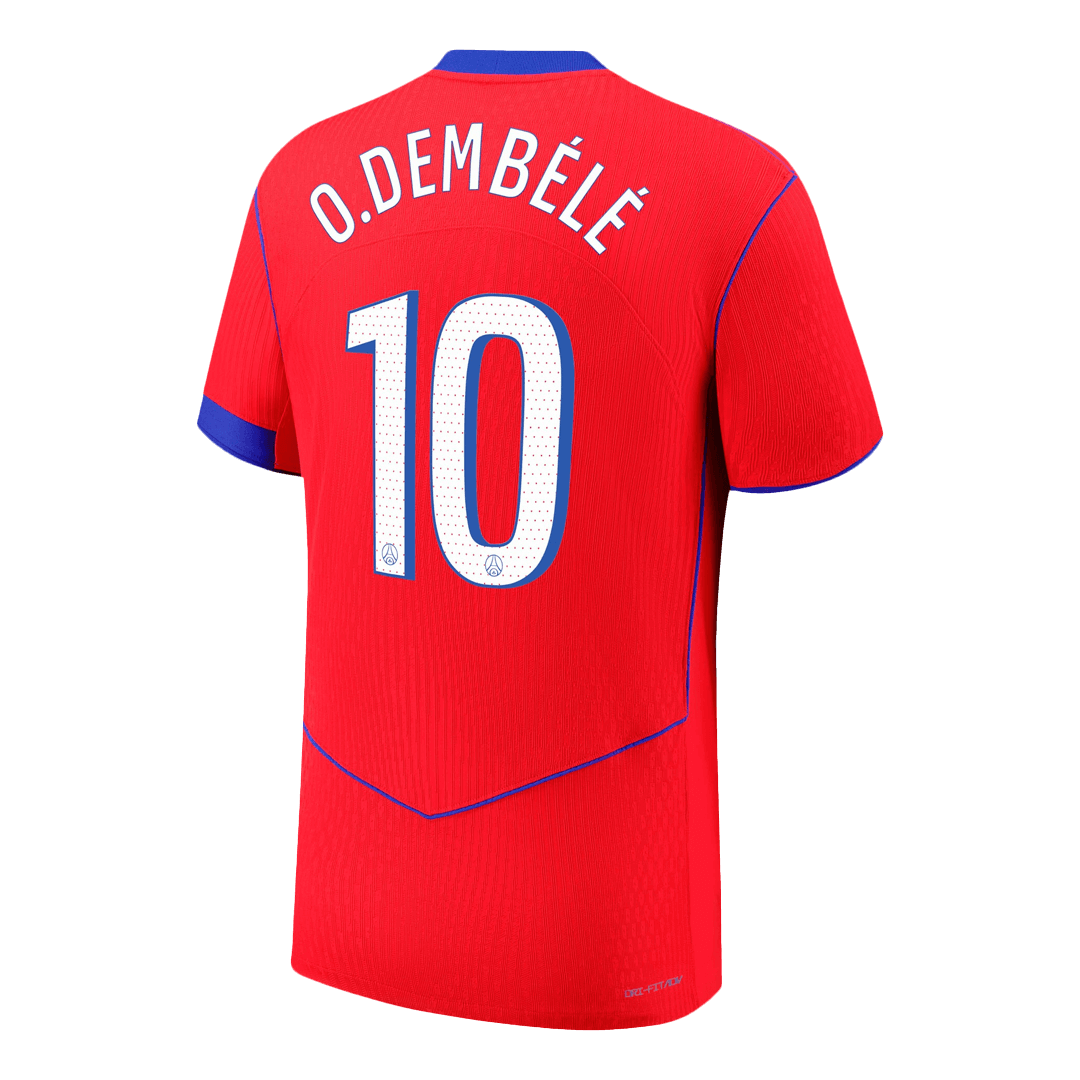 Camiseta Auténtica O.DEMBÉLÉ #10 PSG 2025/26 Tercera Equipación - Version Jugador