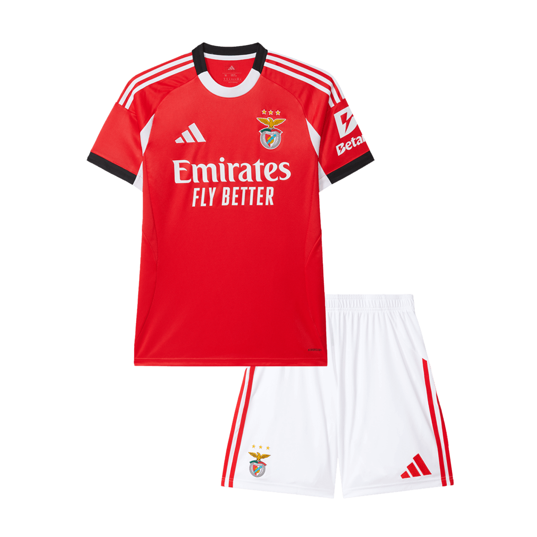 Conjunto Infantil Benfica 2025/26 Primera Equipación camiseta de fútbol