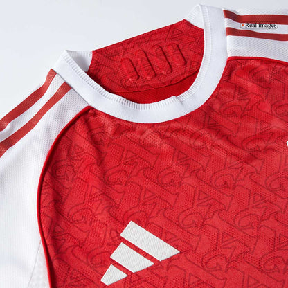 Camiseta Auténtica SALIBA #2 Arsenal 2025/26 Primera Equipación - Version Jugador