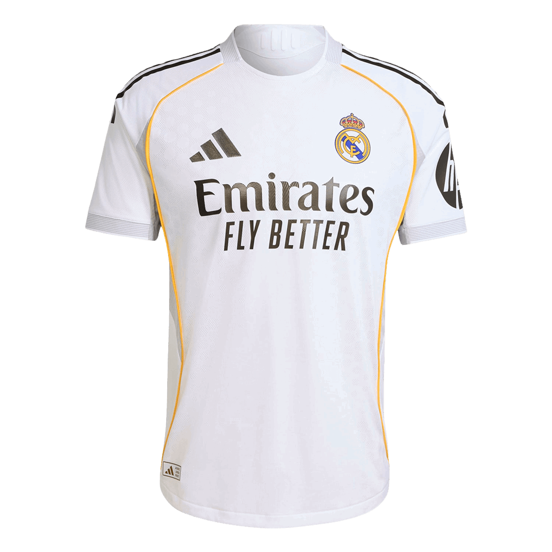 Camiseta Auténtica VALVERDE #8 Real Madrid 2025/26 Primera Equipación-Versión Jugador