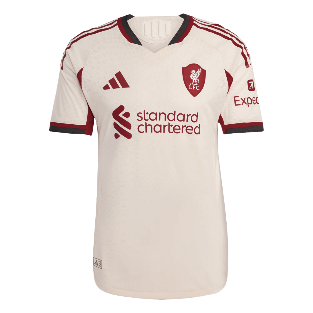 Camiseta Auténtica GAKPO #18 Liverpool 2025/26 Segunda Equipación - Version Jugador